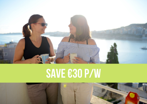 English school holiday offer in Malta with comfort residence