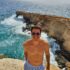 na plaży na mojej angielskiej wycieczce na Malcie