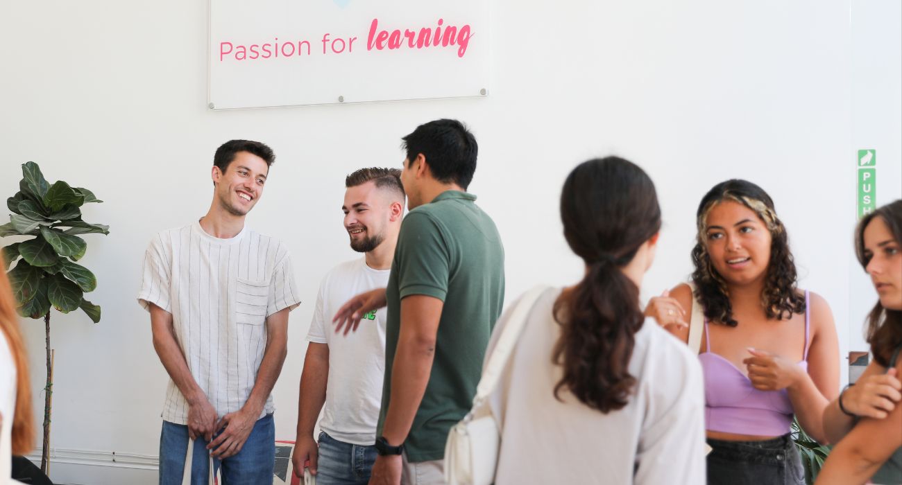 Students at our English school in Malta