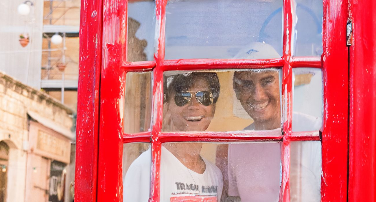 Telephone booth introduced by the British and English in Malta